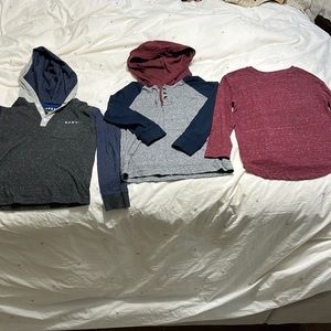 Boys Size 5 - Navy & Maroon Long Sleeve Bundle